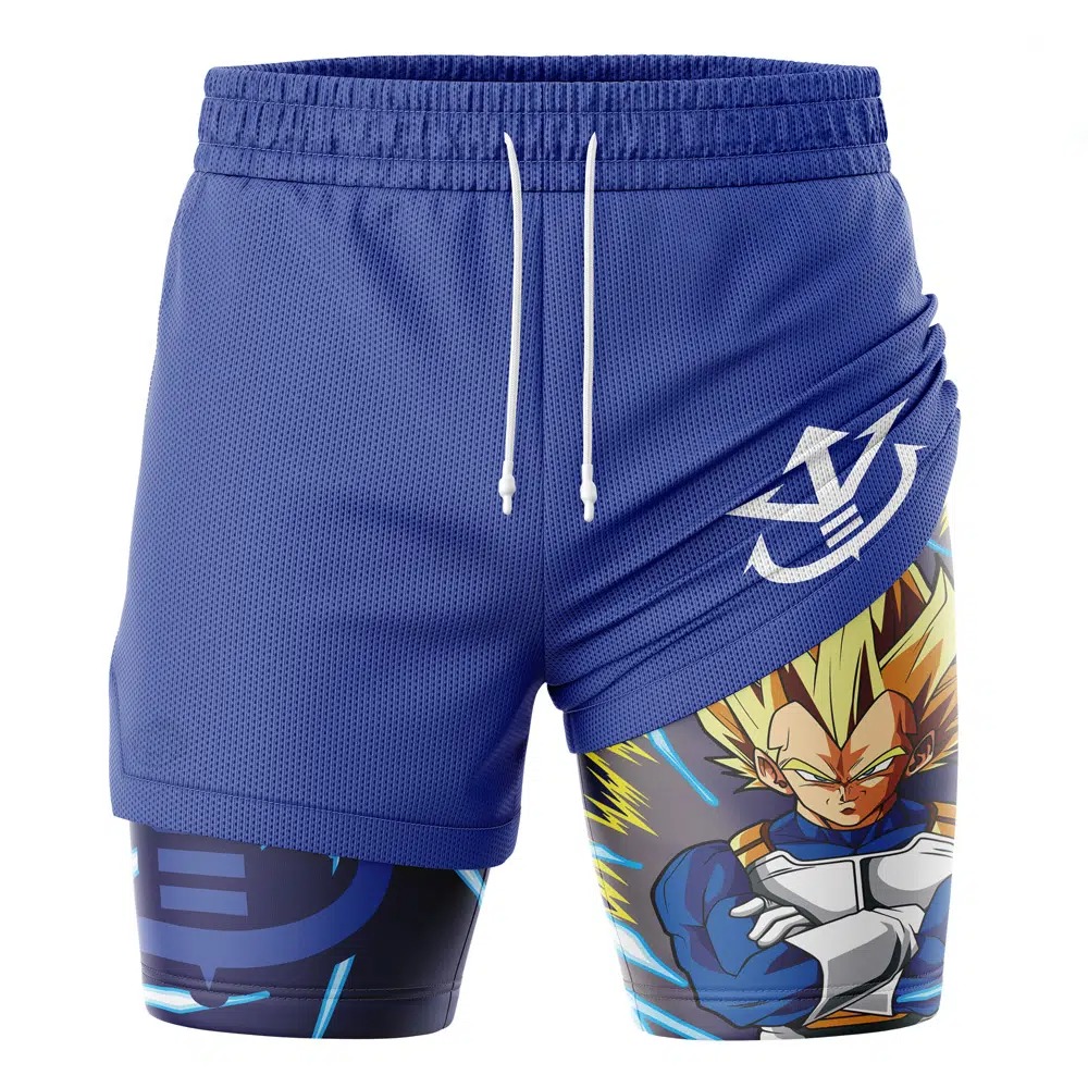 Summer Clothing Layering - Pantaloncini da Palestra 2-in-1 a Doppio