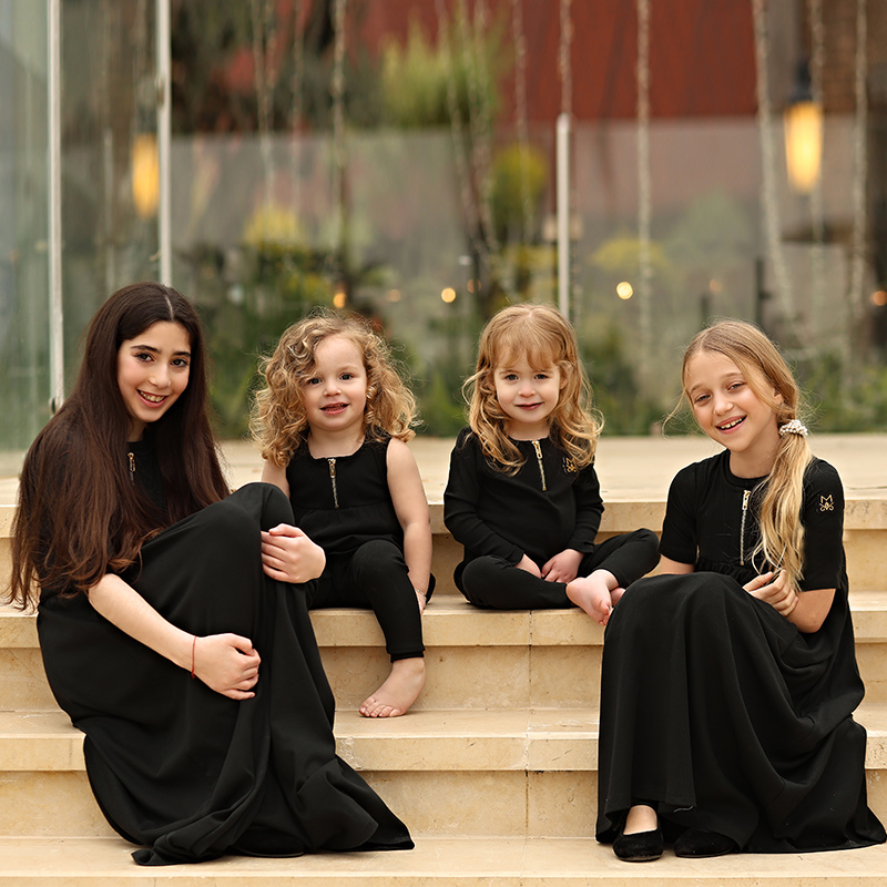 Summer Clothing Baby Girl - Abbigliamento Estivo Nero a Costine per