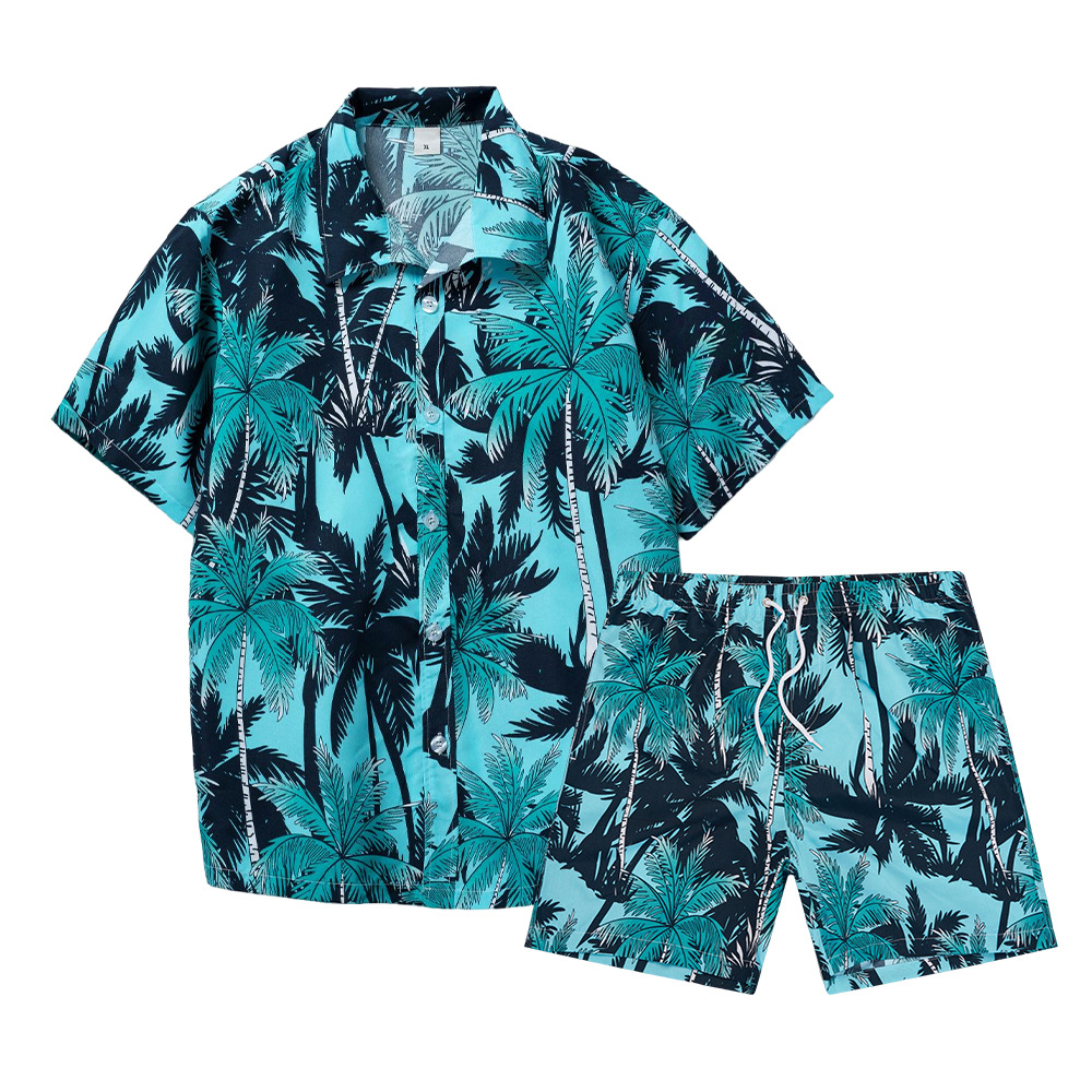 Beach Shirt Hawaiian - Completo da uomo con stampa 3D