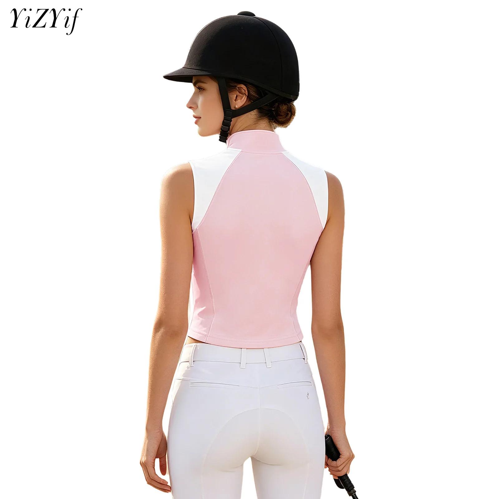 Summer Equestrian Clothing - Canotta da equitazione da donna senza