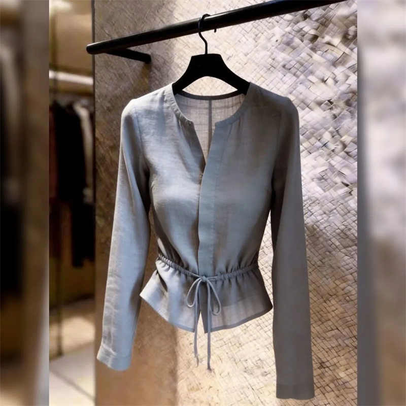 Summer Clothing For 60 Year Old Woman - T-shirt da donna grigia super elegante,