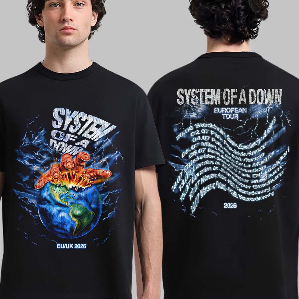 Summer Clothing Uk Men - T-shirt System of A Down European