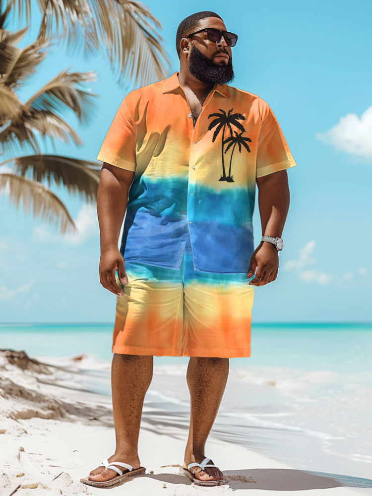Beach Shirt Hawaiian - Completo Hawaiano con Stampa 3D di