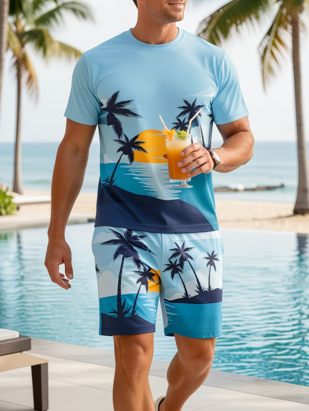 Beach Shirt Hawaiian - Completo da Uomo 2 Pezzi 2026