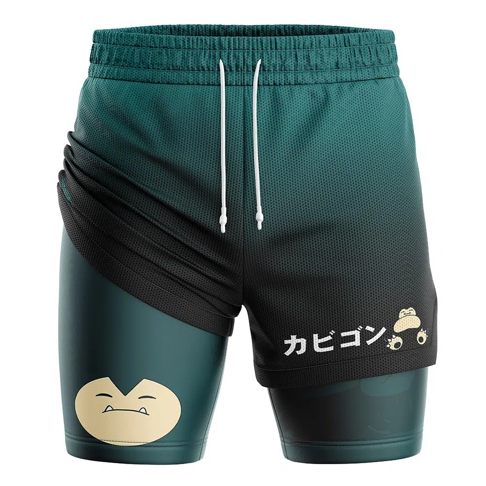 Summer Clothing Layering - Bandai Pocket Monster Snorlax Anime Pantaloncini