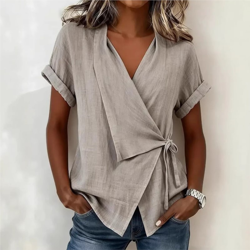 Tie Front Shirt - Nuova Collezione Primavera Estate 2026: Camicette