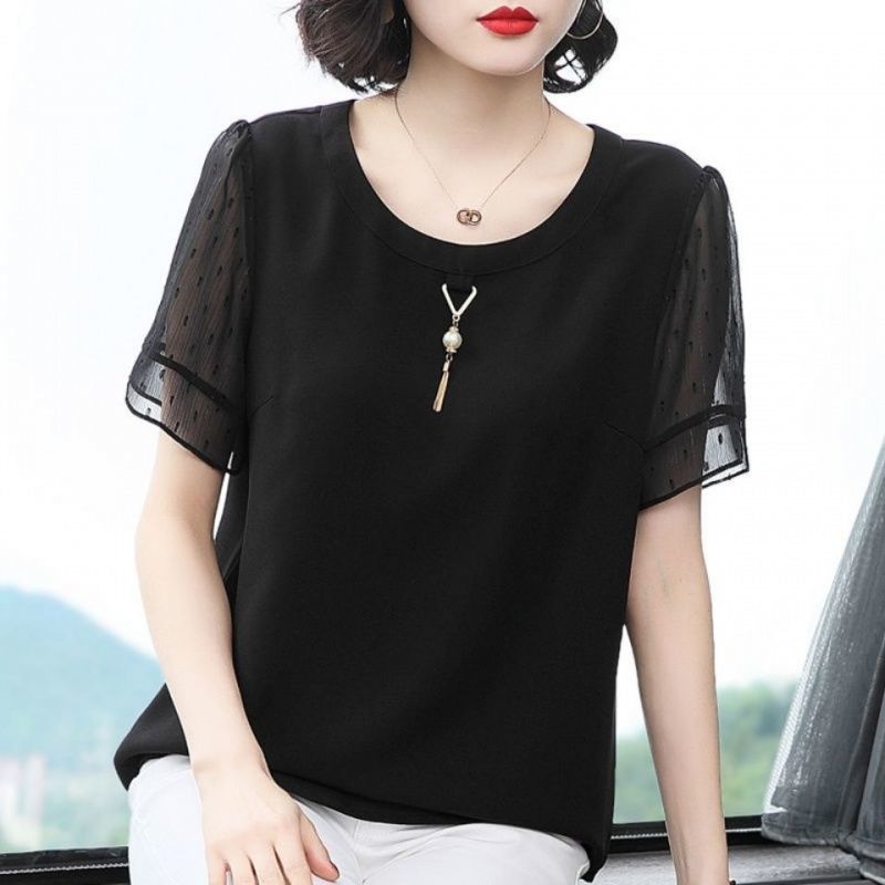 Summer Clothing For 60 Year Old Woman - Camicia casual tutto-fiammifero in tinta unita