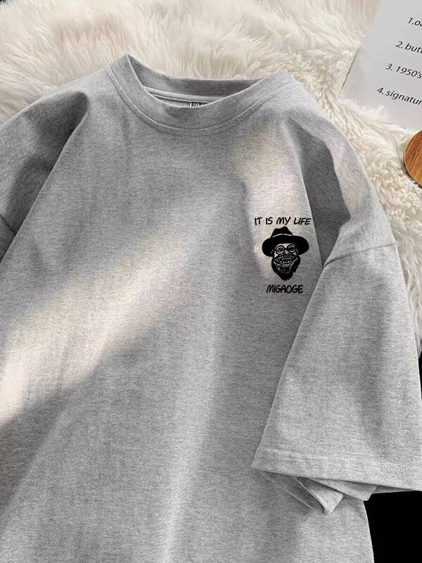 Summer Clothing Outlet - T-shirt in cotone stile americano a