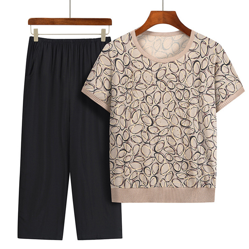 Summer Clothing For 60 Year Old Woman - Casual Summer nonna vestito a due