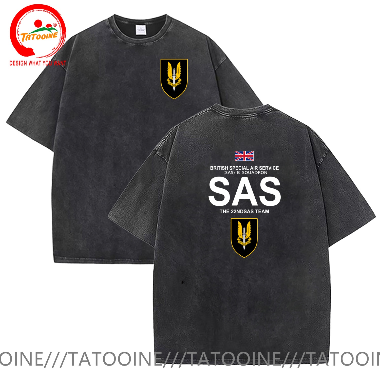 Summer Clothing Uk Men - T-shirt vintage in cotone lavato Designer