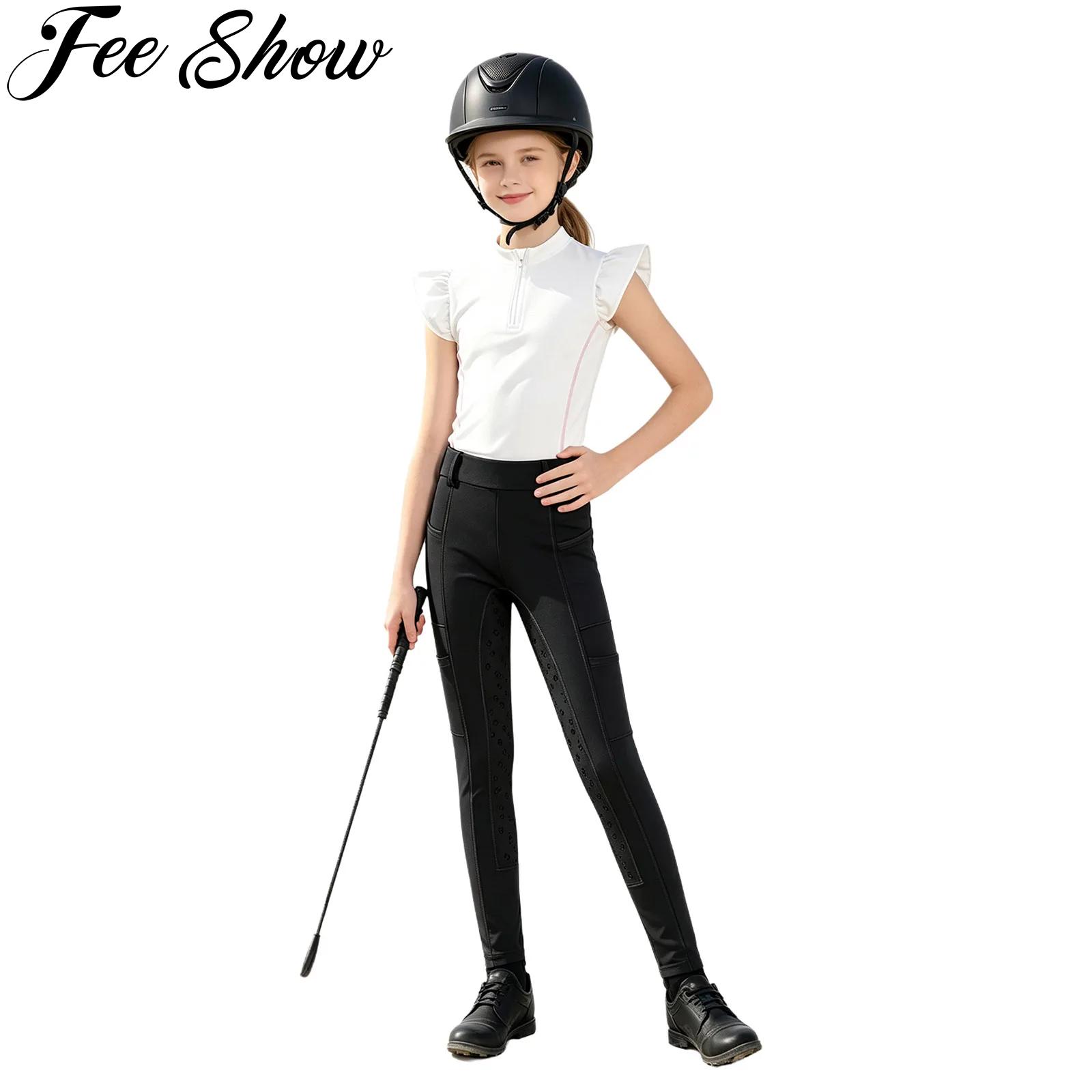 Summer Equestrian Clothing - Completo Sportivo da Equitazione per Bambine,