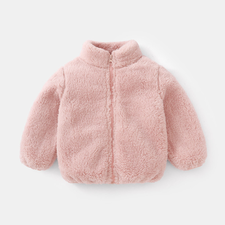 Summer Clothing Baby Boy - Cappotto in Peluche Tinta Unita per