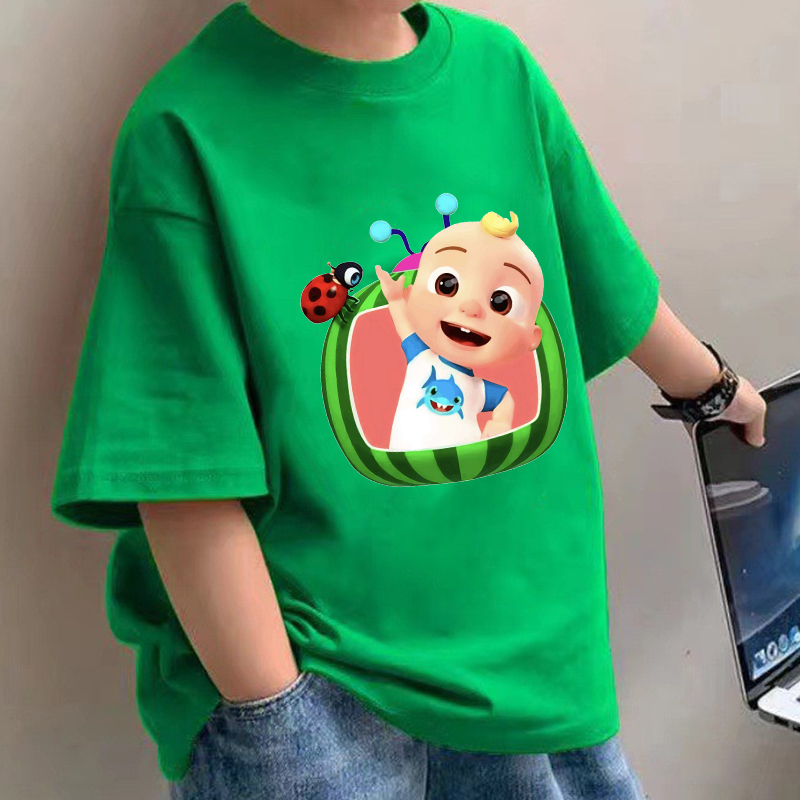 Summer Clothing Baby Girl - Cocomelons T-shirt per bambini Anime Cotone