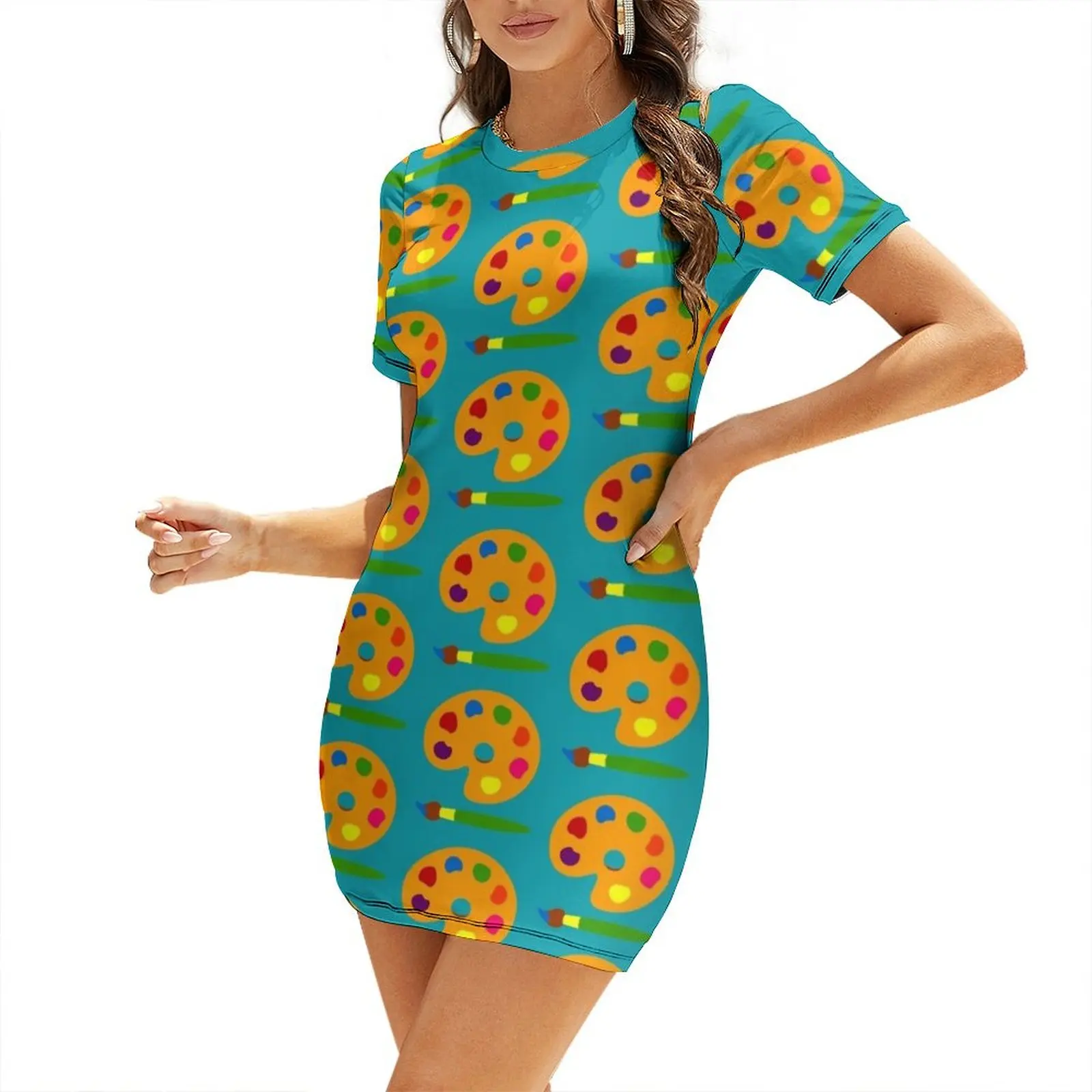 Summer Clothing Palette - Abito a maniche corte con palette