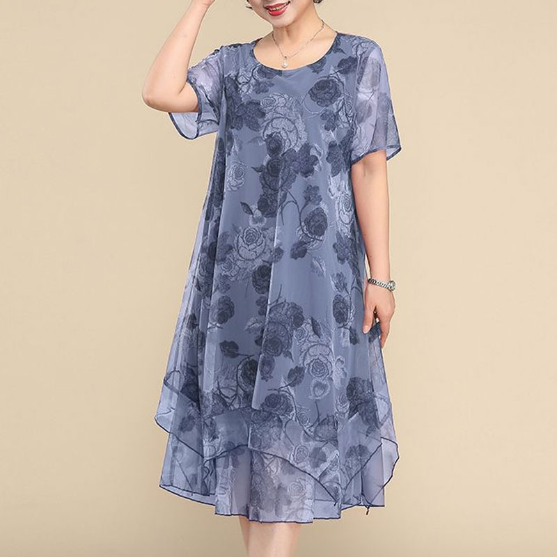 NUOVI abiti a maniche corte co - Summer Clothing For 60 Year Old Woman recensione e prezzo