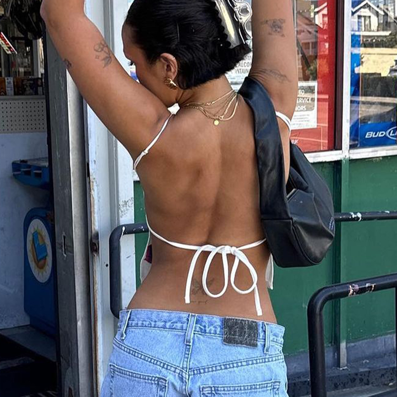 Y2K Style Spicy Girl Sexy Back - Zara Summer Clothing For Women recensione e prezzo