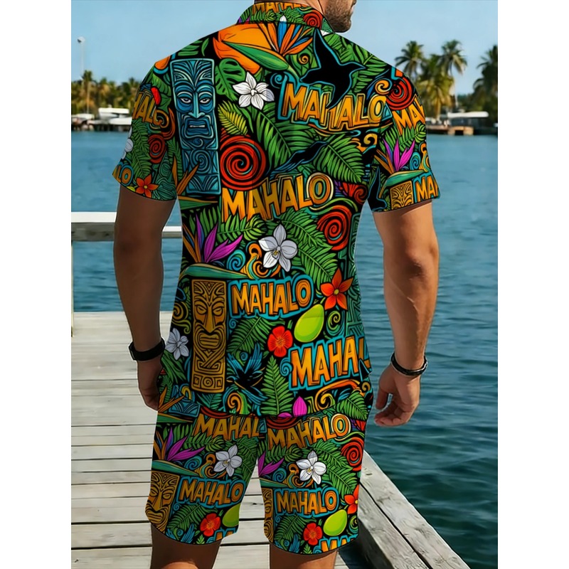Completo da uomo hawaiano con  - Beach Shirt Hawaiian recensione e prezzo