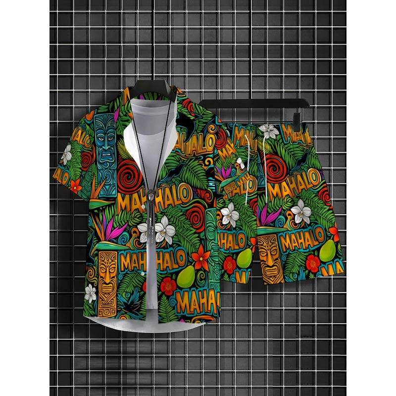 Completo da uomo hawaiano con  - Beach Shirt Hawaiian recensione e prezzo