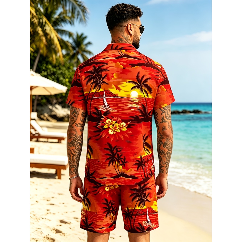 Completo da uomo due pezzi con - Beach Shirt Hawaiian recensione e prezzo