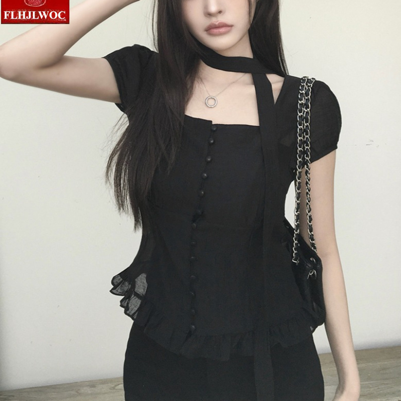 Nuove Camicette Estive Y2K con - Tie Front Shirt recensione e prezzo