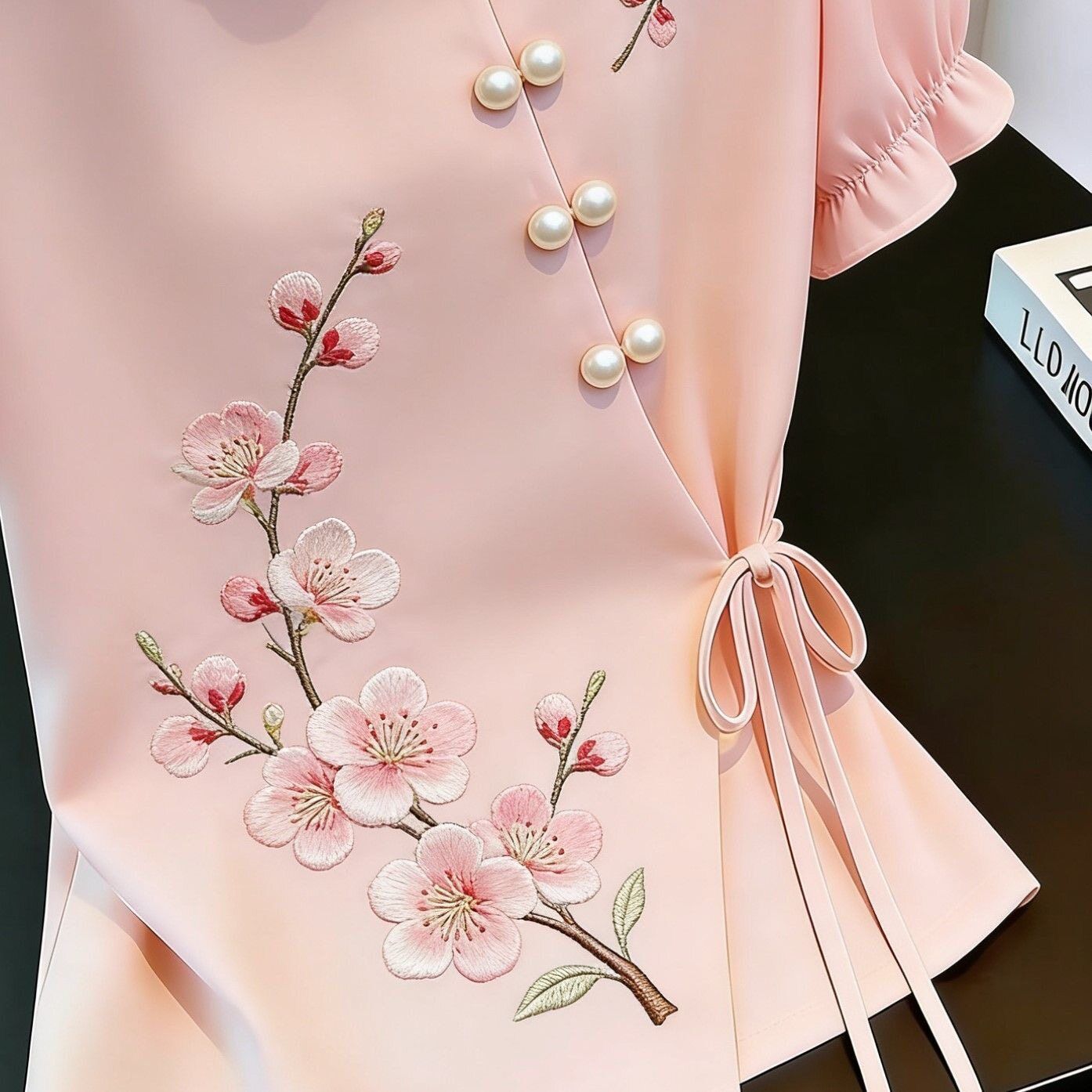 Camicia Ricamata Stile Cinese  - Tie Front Shirt recensione e prezzo
