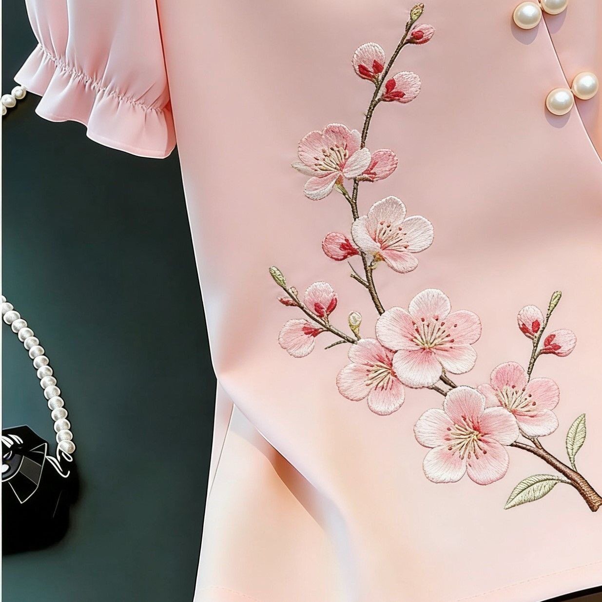 Camicia Ricamata Stile Cinese  - Tie Front Shirt recensione e prezzo
