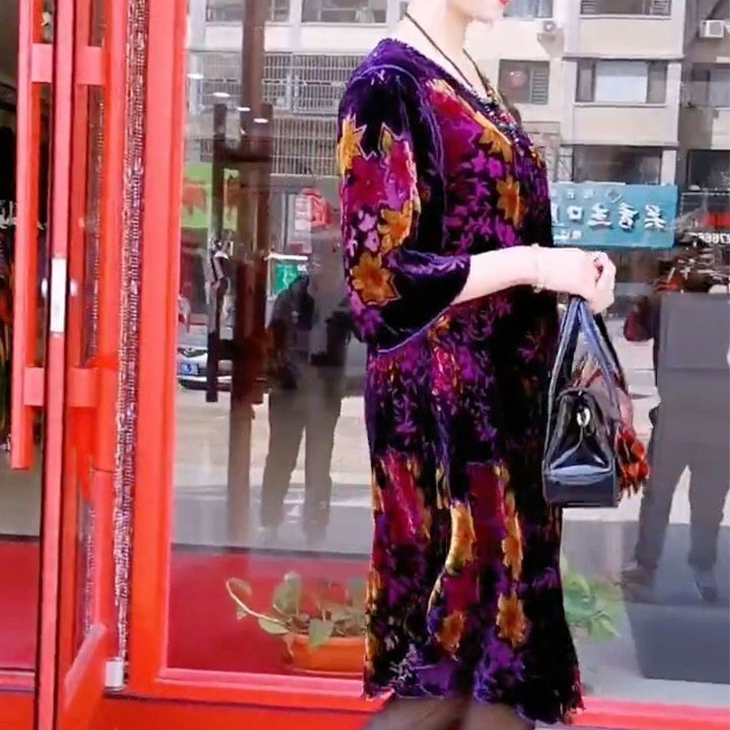 Vintage Broken Flowers Midi Dr - Summer Clothing For 60 Year Old Woman recensione e prezzo