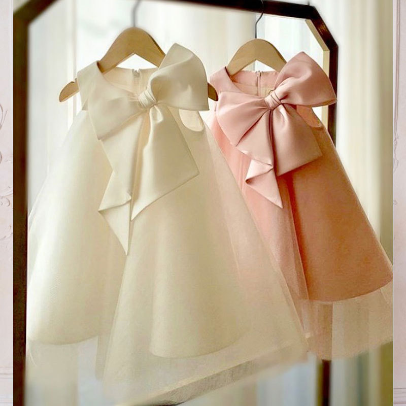 Summer Big Bow Baby Girl Dress - Summer Clothing Baby Girl recensione e prezzo