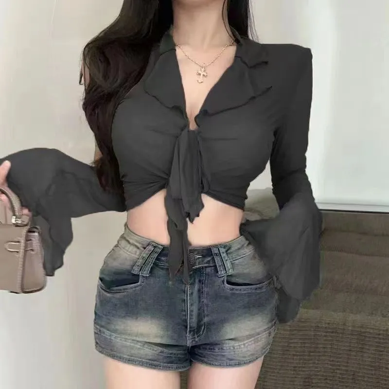 Camicetta Sexy da Donna in Ret - Tie Front Shirt recensione e prezzo