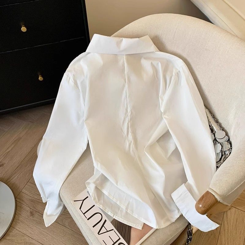 Polo a maniche lunghe da donna - Tie Front Shirt recensione e prezzo