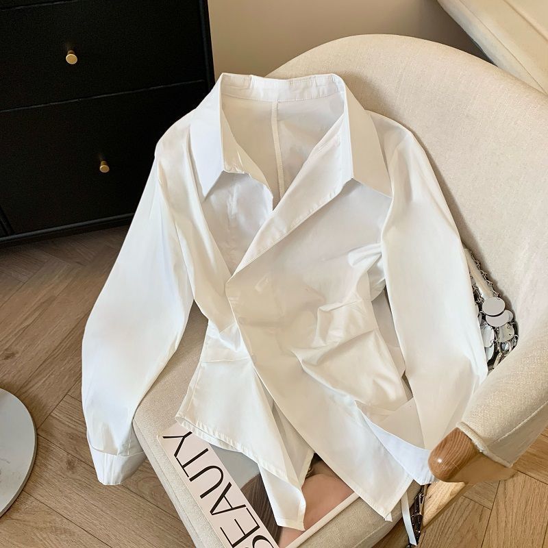 Polo a maniche lunghe da donna - Tie Front Shirt recensione e prezzo