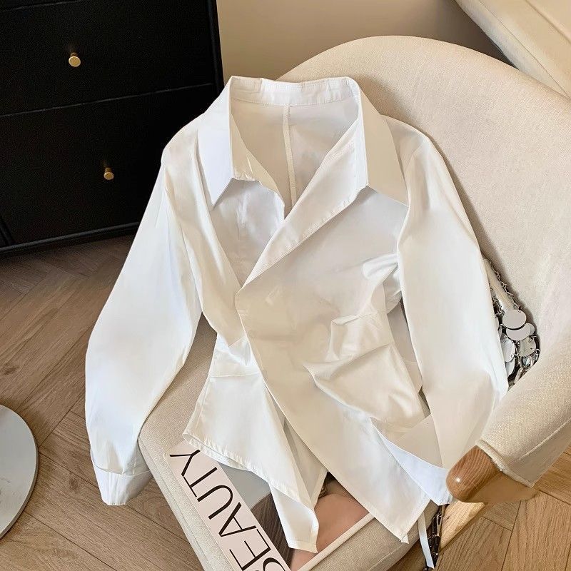 Polo a maniche lunghe da donna - Tie Front Shirt recensione e prezzo