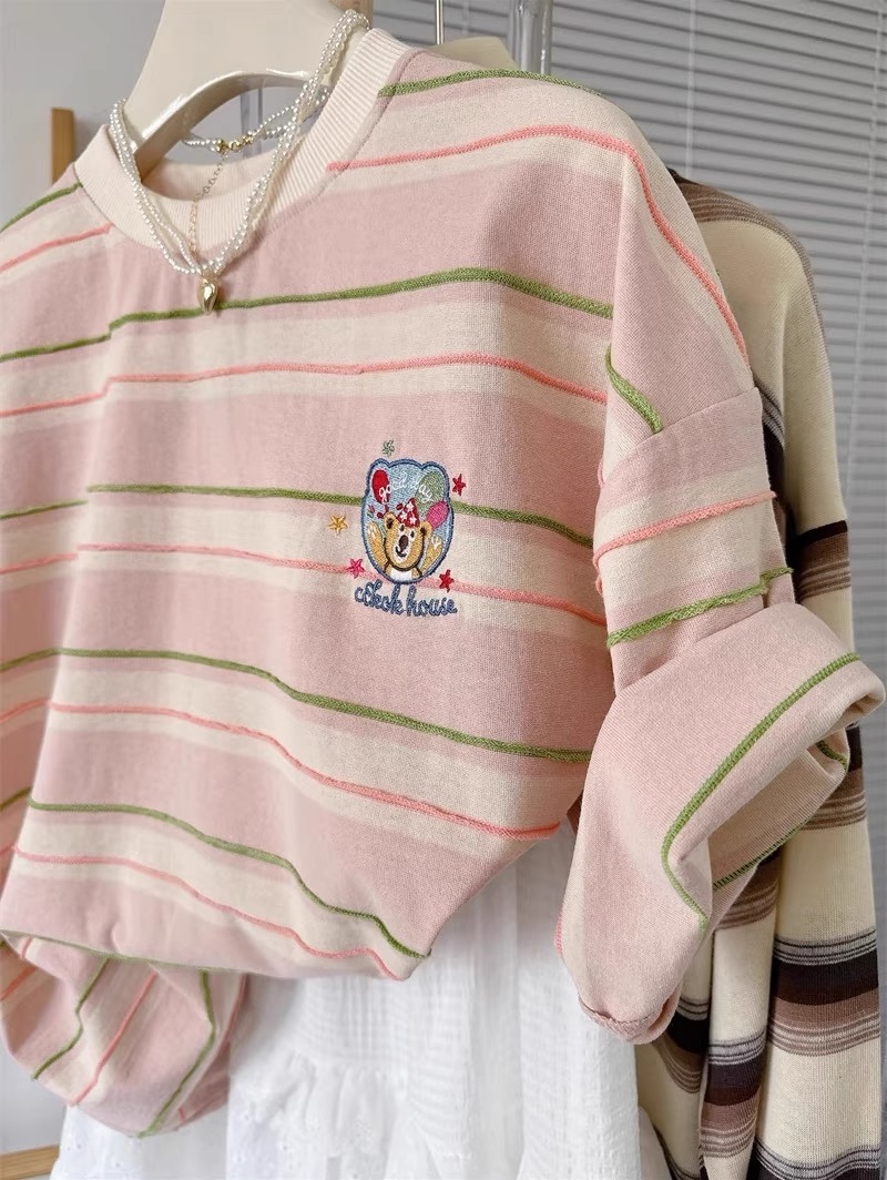 T-shirt a maniche corte a righ - Summer Clothing Outlet recensione e prezzo